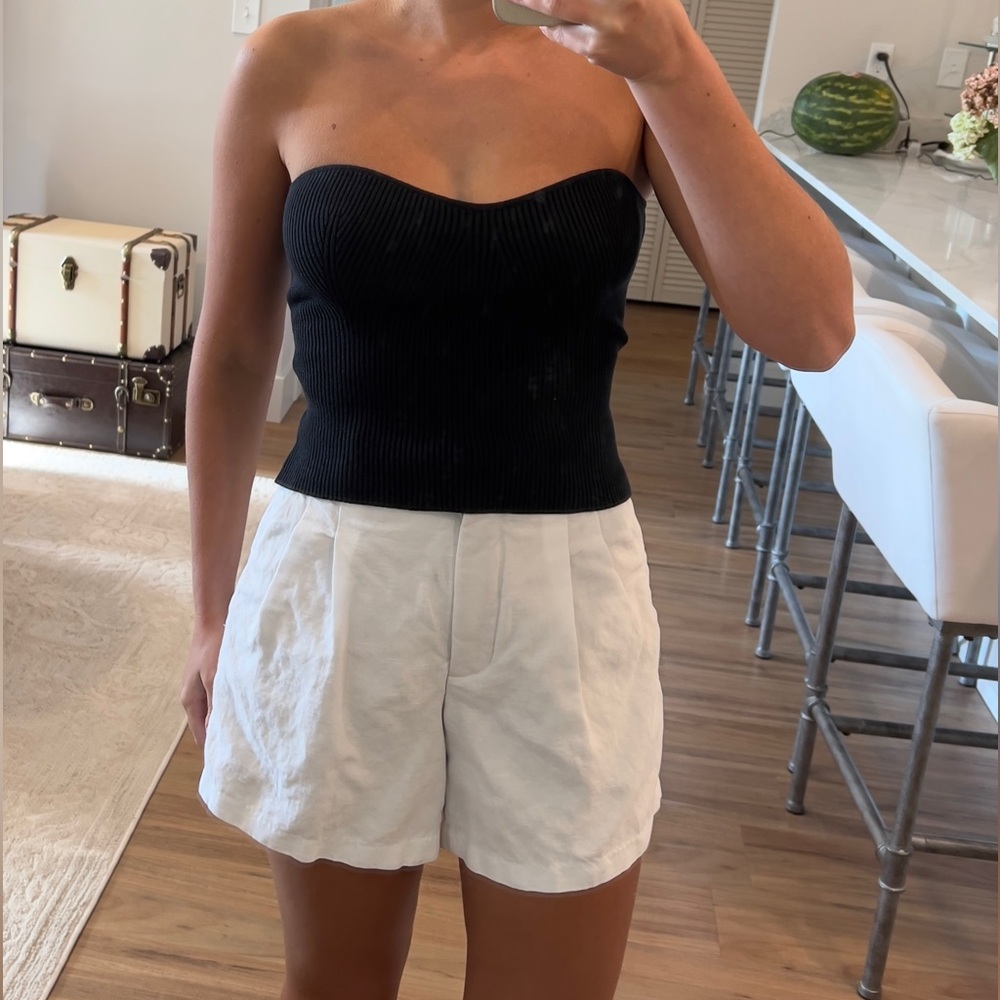 Reformation black knit sleeveless top